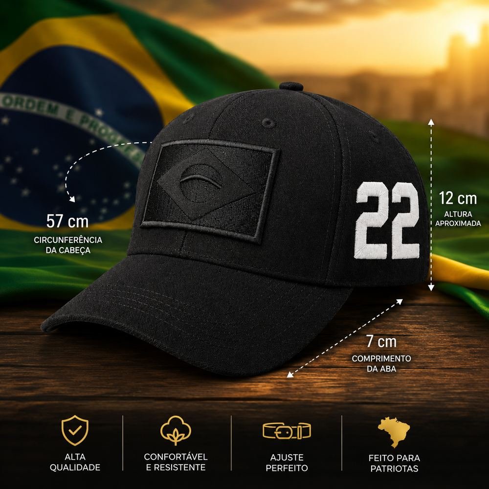 Medidas do Boné Use 22